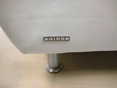 KOINOR canapé rembourré canapé canapé "Vittoria" 2 places cuir blanc réglable en hauteur - Photo 1