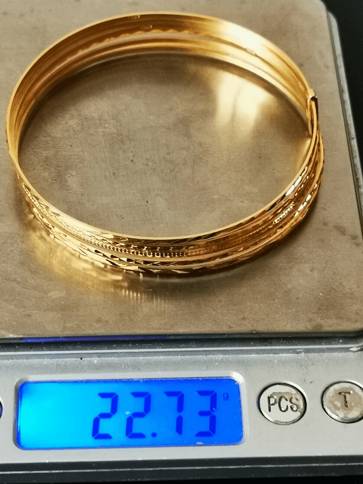 les 7 bracelet en or jaune 18 carats - Photo 1