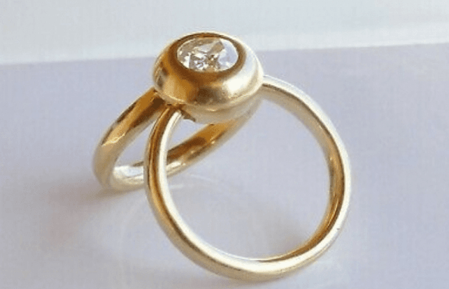 Bague or 18k - Photo 1