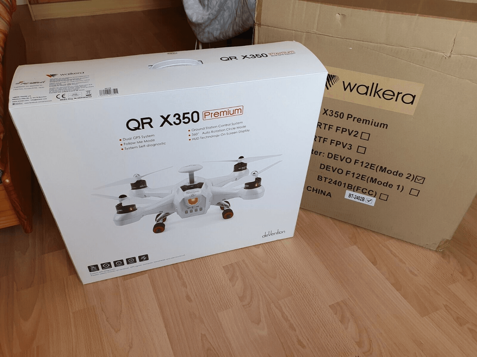 DRONE WALKERA QR X350 Premium Télécommande DEVO F12E chargeur accus - Photo 1
