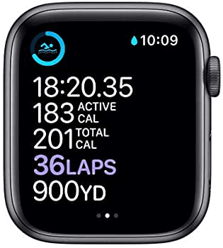 Apple Watch Series 6 (GPS, 44 mm) - Boîtier en aluminium gris sidéral avec bracelet sport noir (reno - Photo 1
