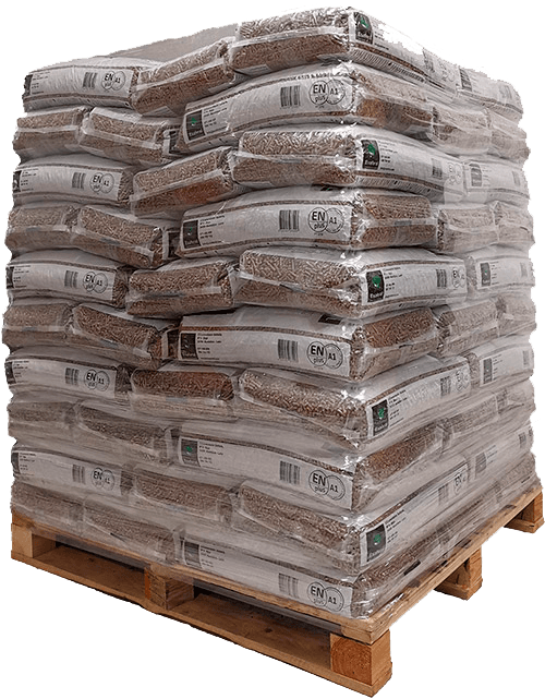65 Sacs de ESAFERAL - Pellets pour poêle 15 kg en Bois recyclé et biomasse EN+A1 et FSC - Photo 1