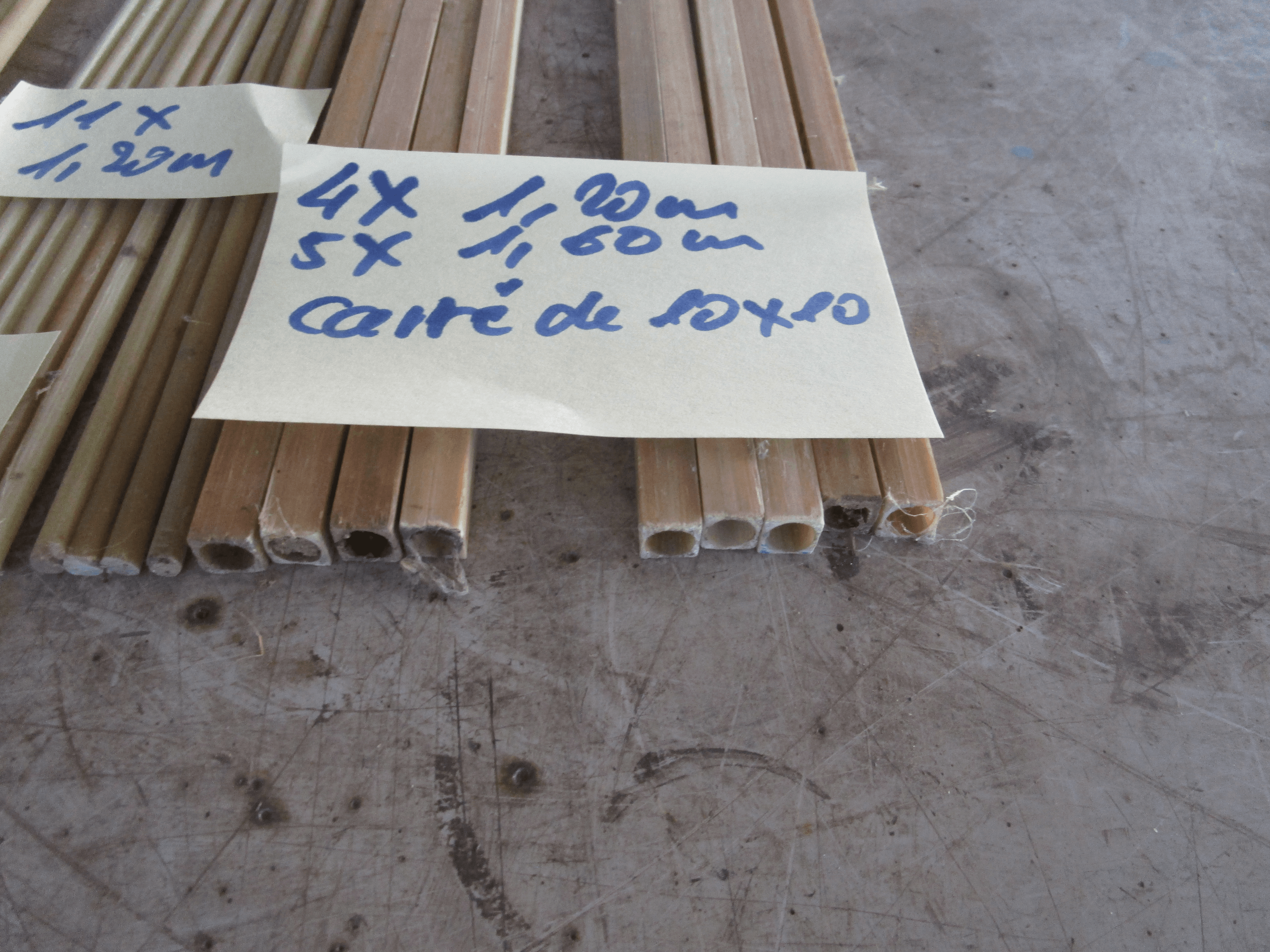 Tube carré fibres verre