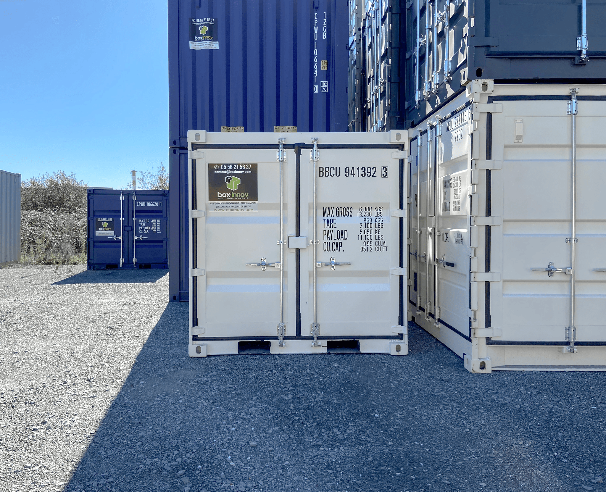 Conteneur de stockage 8 pieds 1er voyage - Disponible sur notre
dépôt - Photo 1