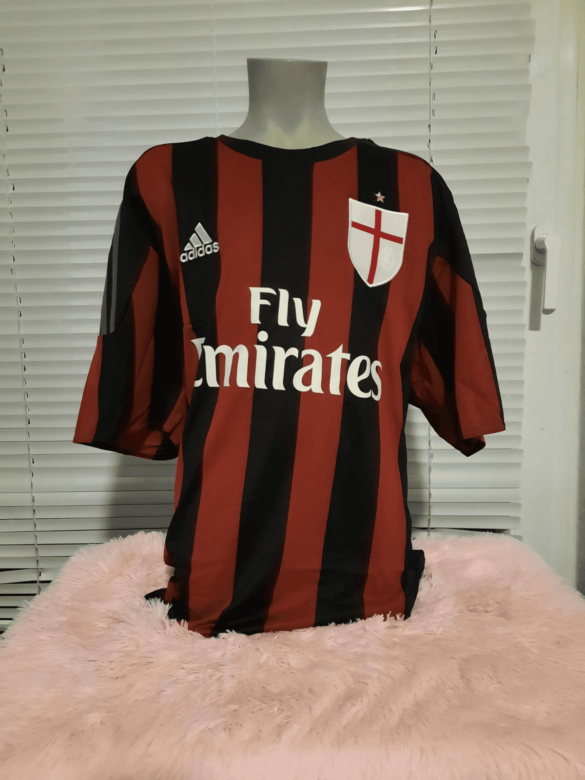 Maillot Retro Milan Ac - Photo 1
