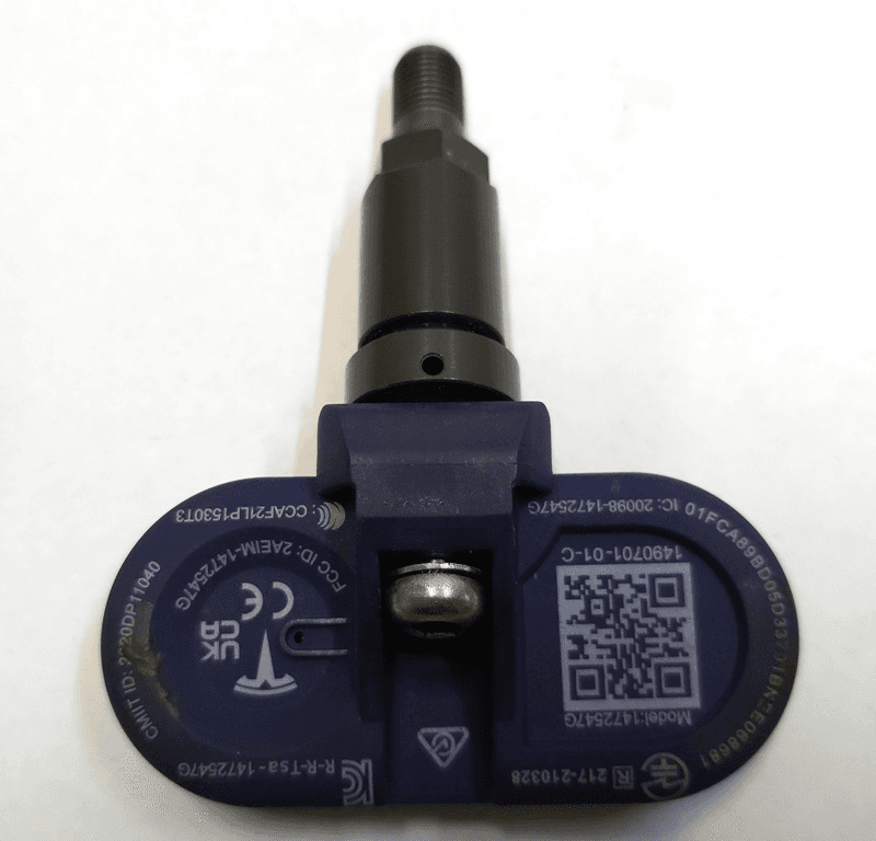 Capteur de pression des pneus TPMS 433 MHz BLE, noir avec manchon
1490701-01-C - Photo 1