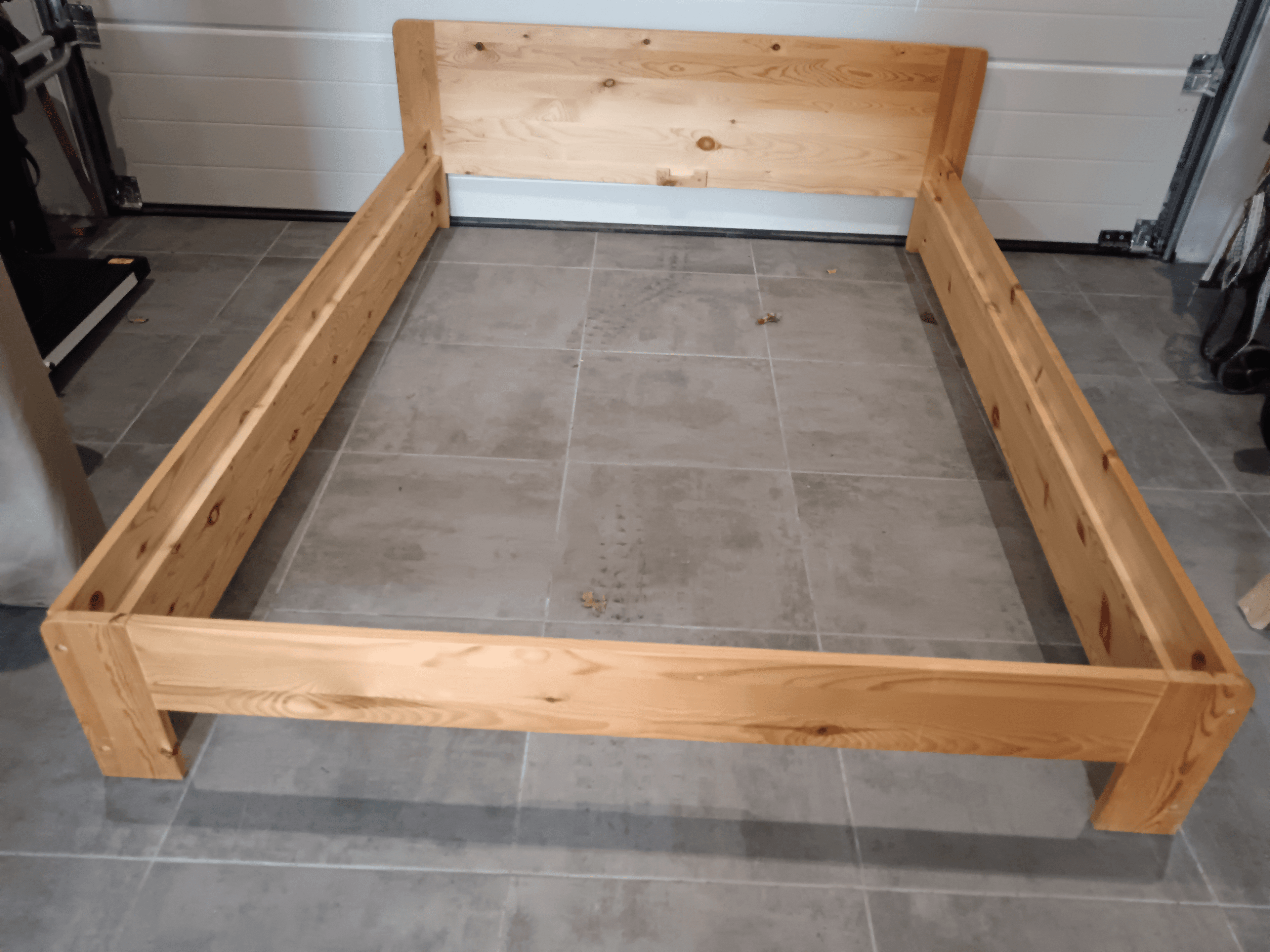 sommier plat+ lit en bois - Photo 1