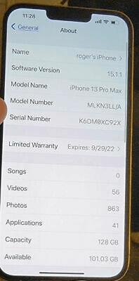 Apple iPhone 13 Pro Max 128 Go Gold (T Mobile) Excellent Cond. * GARANTIE 1 ANS! - Photo 1