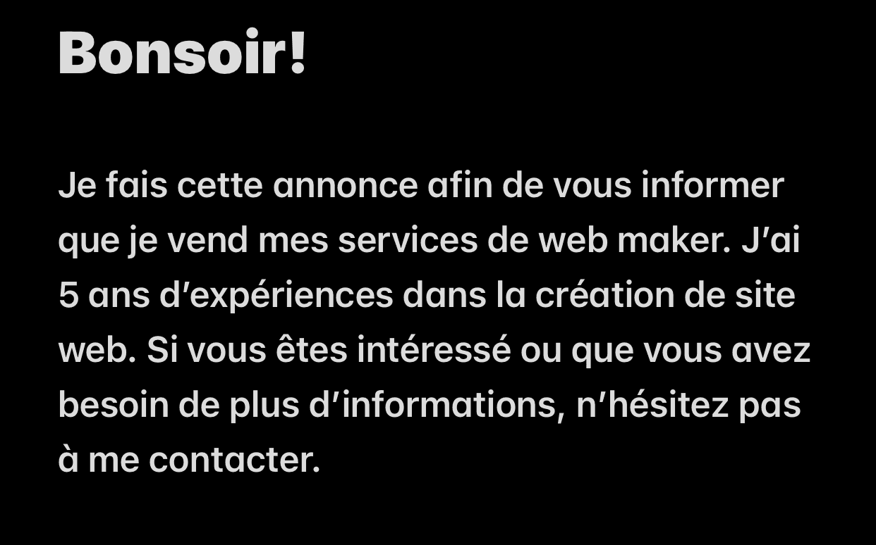 Création de site web - Photo 1