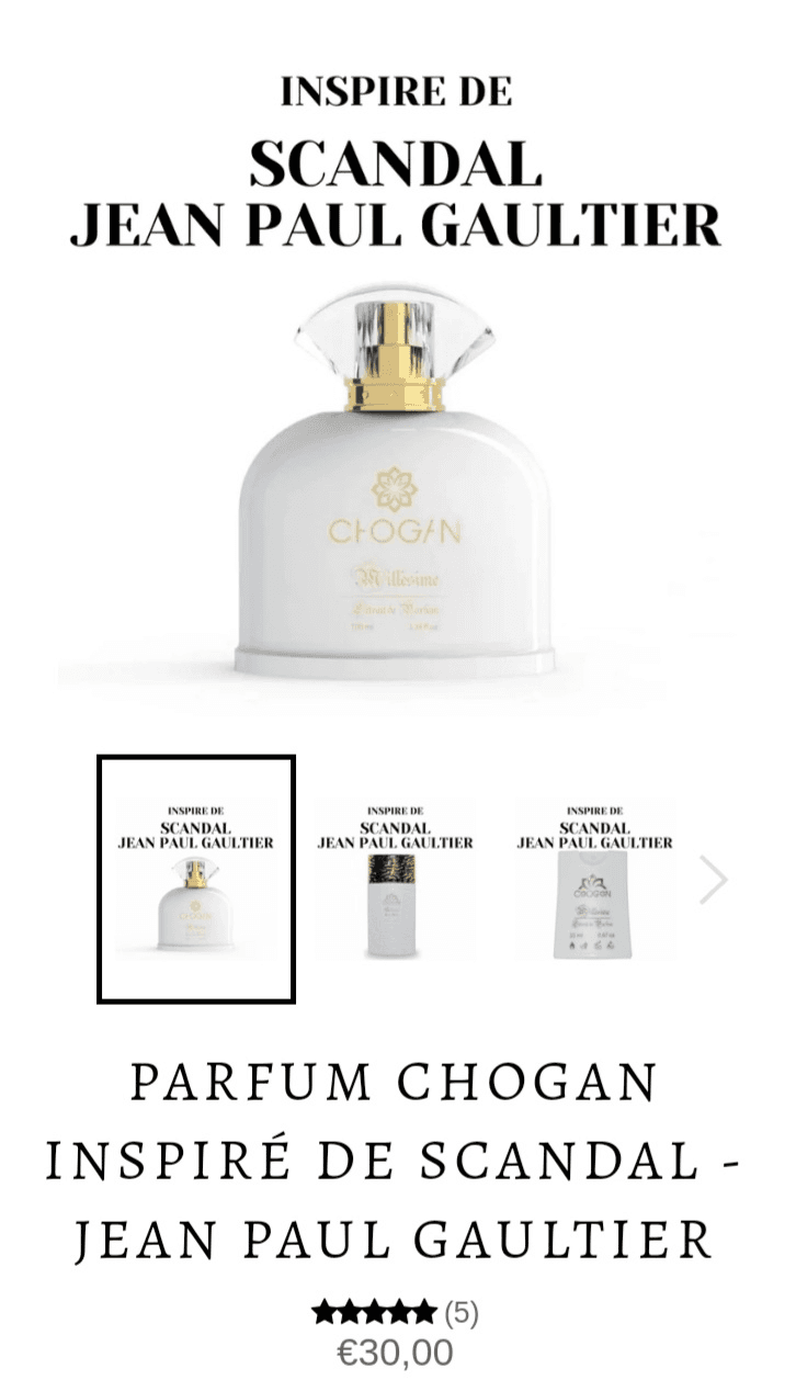 Parfum chogan inspiré de j'adore dior - Photo 1