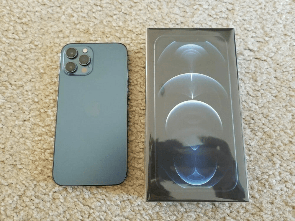 Apple iPhone 12 Pro Max débloqué Mint Factory - 512 Go - Bleu Pacifique - Photo 1