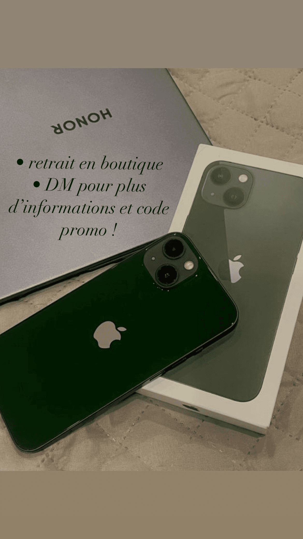 iPhone 13 vert 128 GB reconditionné en excellent état