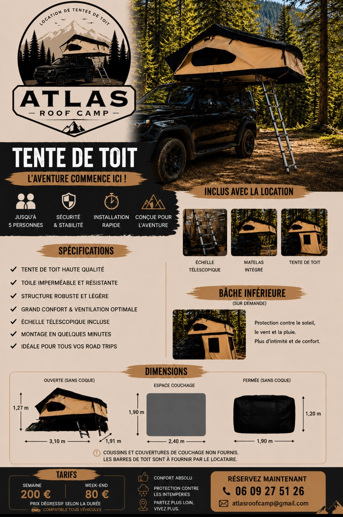 Tante de toit - Photo 1