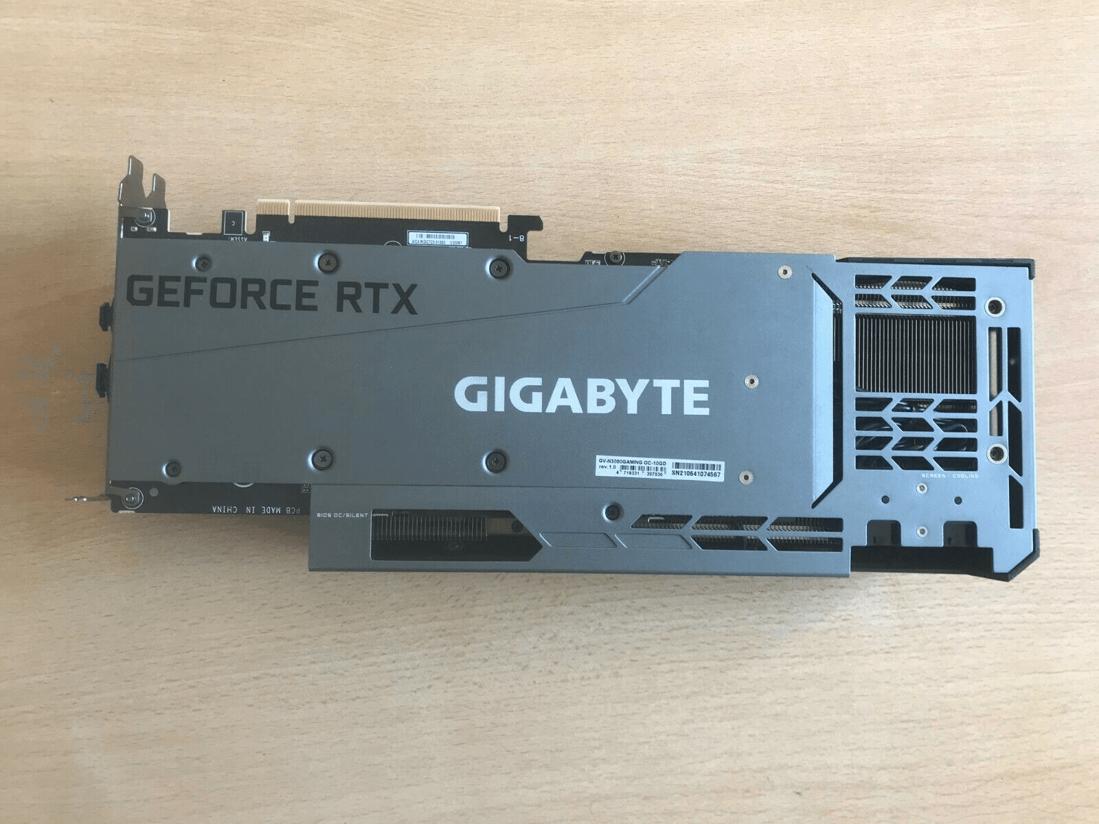 Nvidia GeForce RTX 3080 GIGABYTE 10Go GDDR6X ( non LHR )