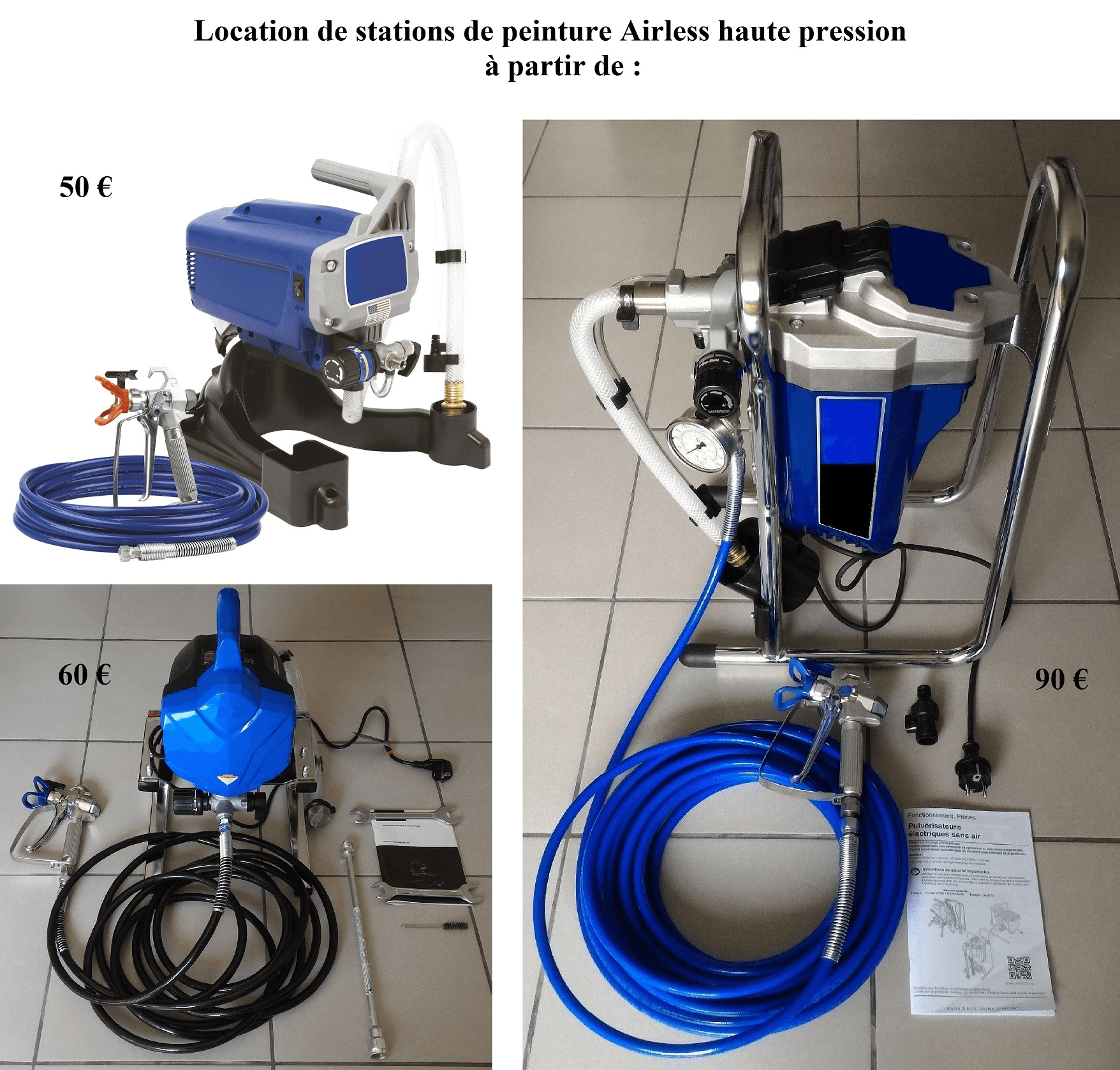 Location station de peinture airless haute pression - Photo 1