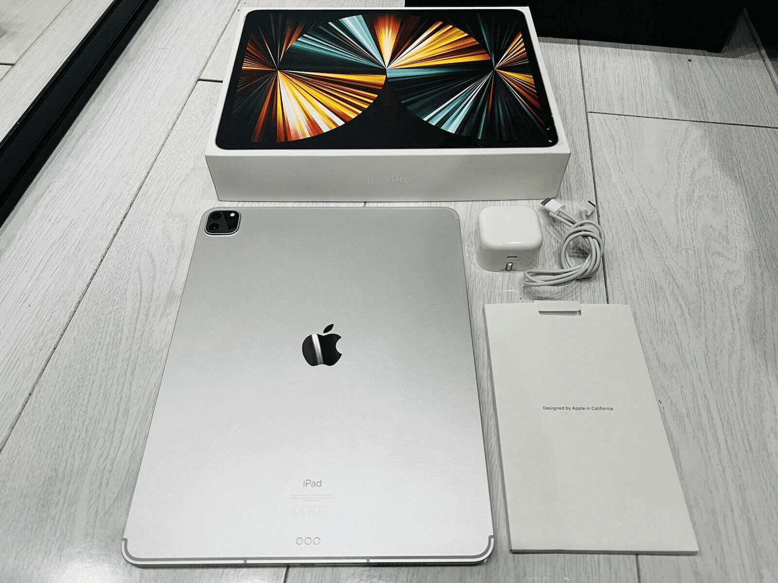 Apple iPad Pro 5e génération 12,9" M1 512 Go Wi-Fi + modèle cellulaire 5G en argent - Photo 1