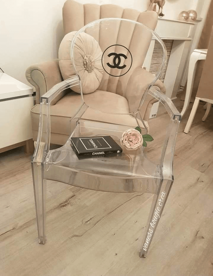 Fauteuil plexiglas style kartell baroque - Photo 1