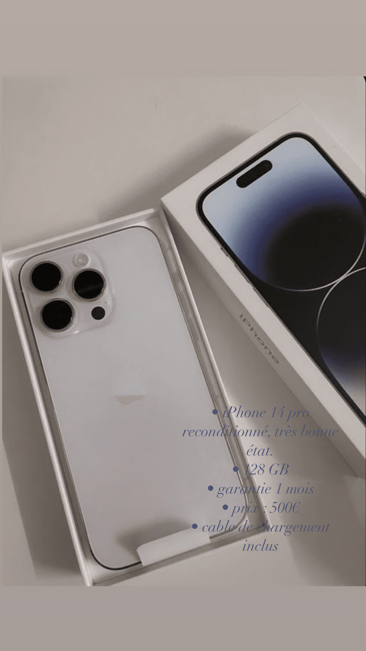iPhone 14 Pro 128 Go Reconditionné à Vendre
