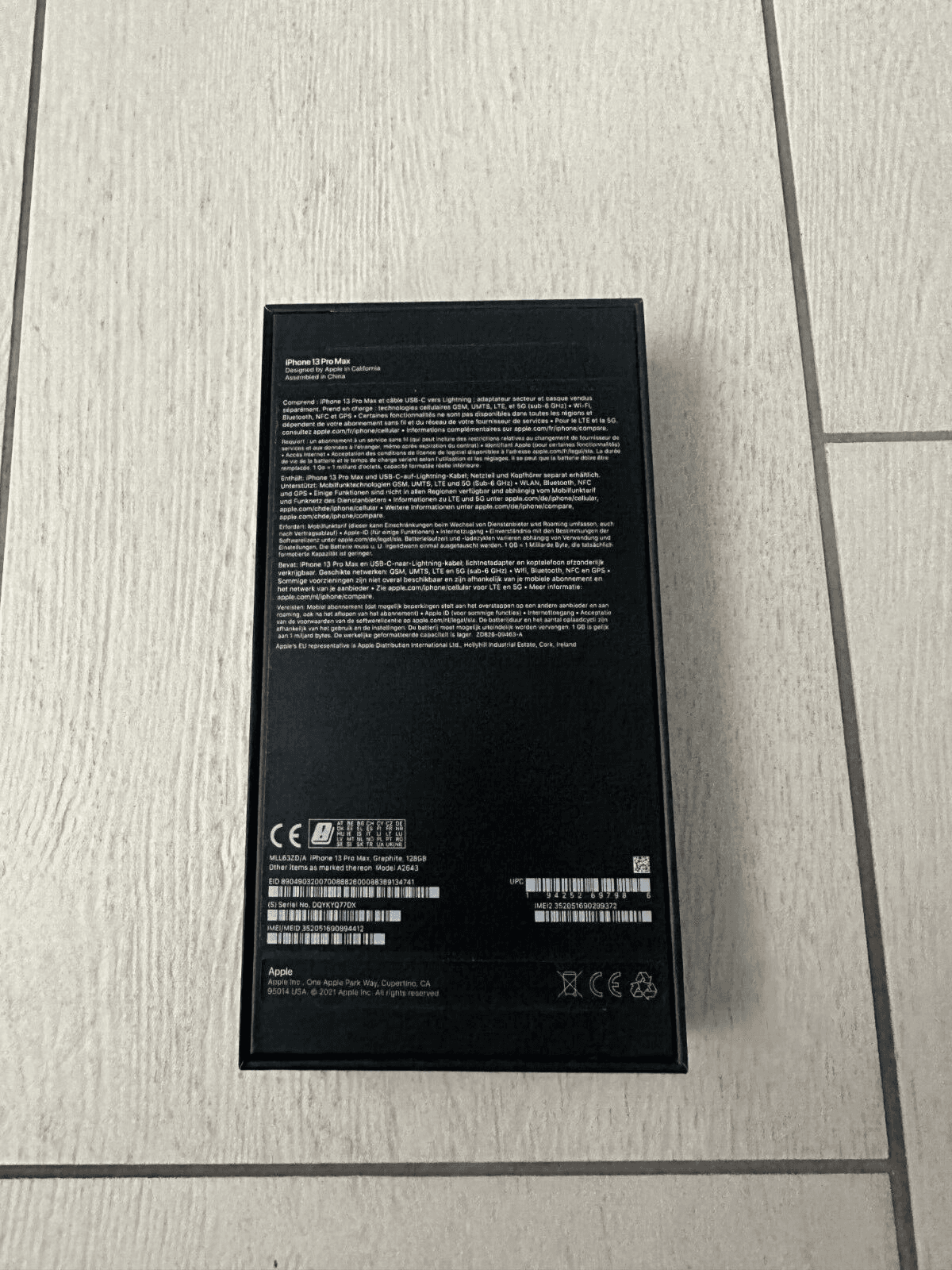iPhone 13 Pro Max, 128 Go - Photo 1