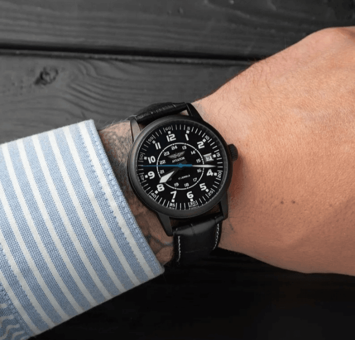 Nouveau!! Raketa Aviation Montre Mécanique Russe Soviétique URSS Rare Poignet Homme Nato - Photo 1