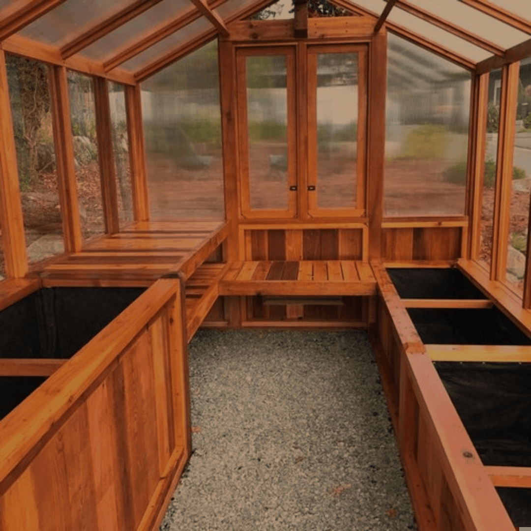 Serre Meridian bois Taille XXL 2,44 X 3,66m Neuf