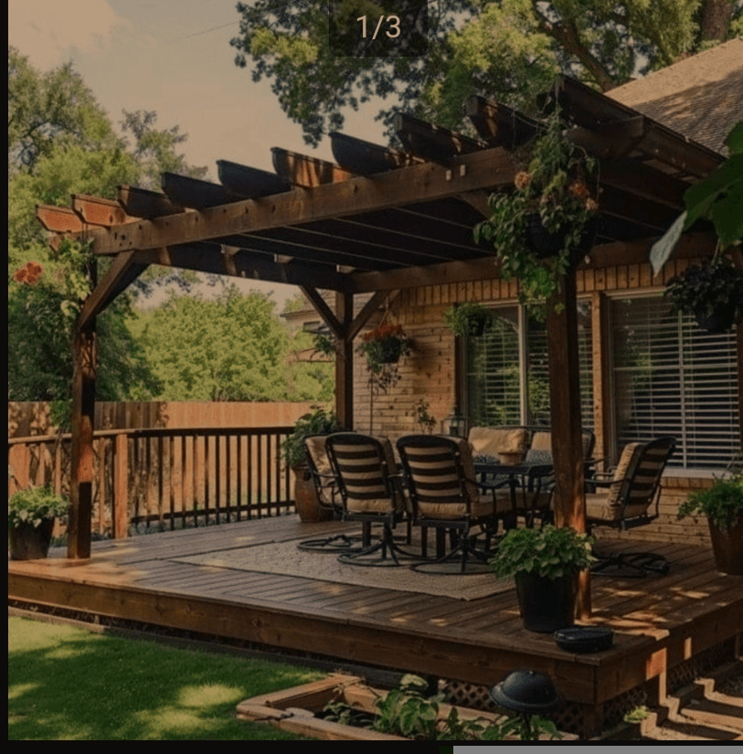 Pergola adossable en bois 4x3m NEUF