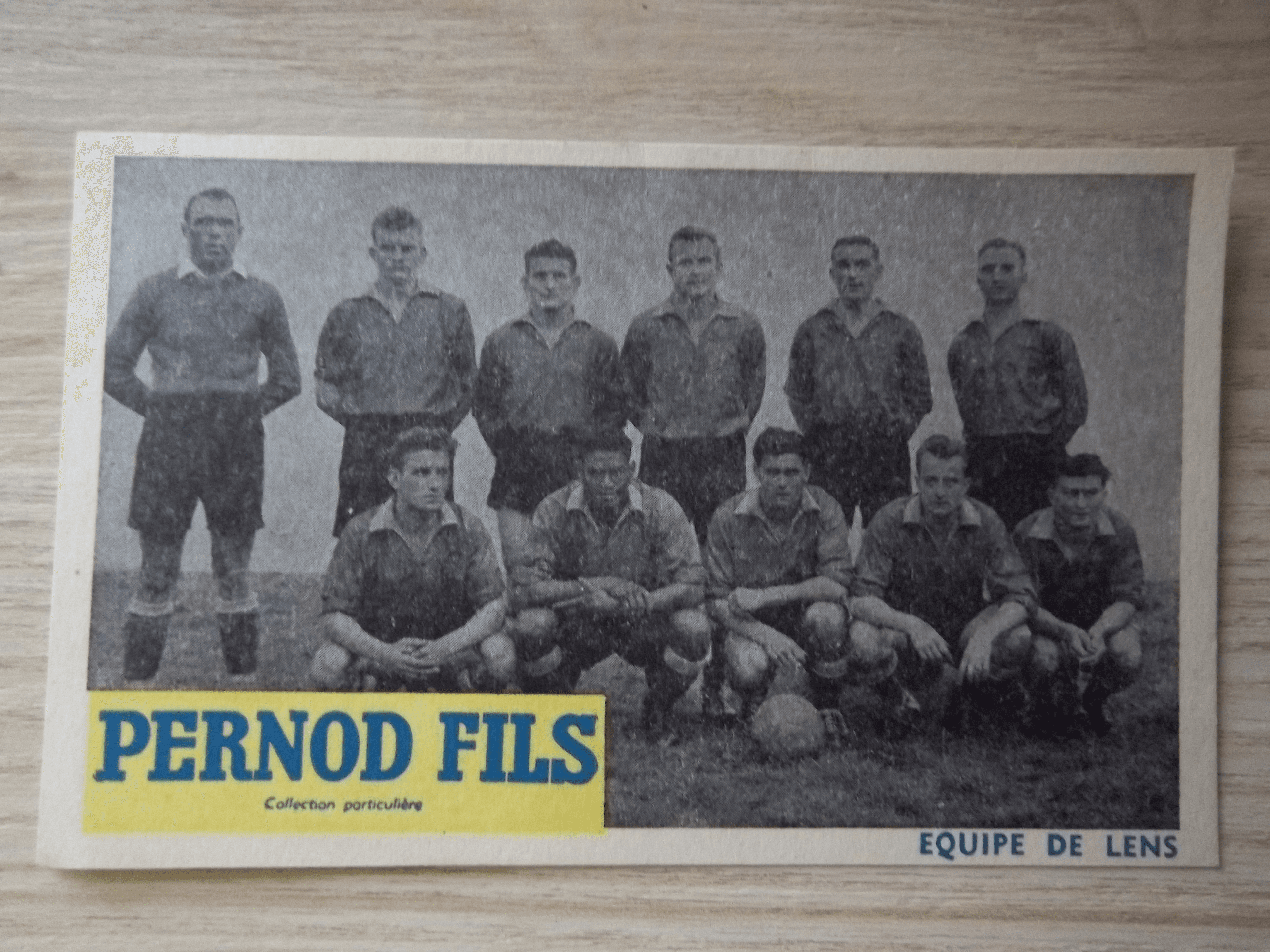 Carte Équipe de Lens Football Années 50 - Pas-de-Calais - Photo 1