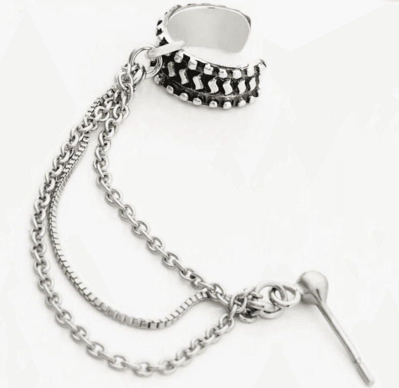 Bijoux d'oreilles unitaire waltraud argent blanc - Photo 1